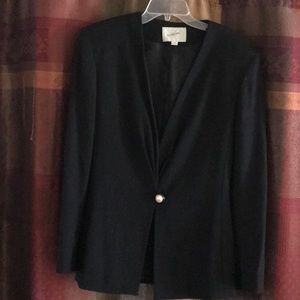 Jacqueline Ferrar Black Wool Blazer